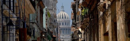 Glimpse of the Capitolio, Havana, Cuba (Creative Commons) 