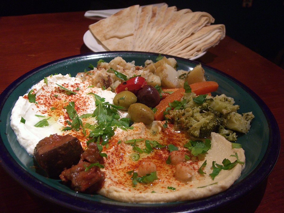 Top Middle Eastern dishes like this hummus looks quite mouth-watering, doesn't it? ... photo by CC user 10559879@N00 on Flickr